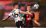 10 May 2019; Sean Murray of Dundalk in action against Darragh Leahy of Bohemians during the SSE Airtricity League Premier Division match between Bohemians and Dundalk at Dalymount Park in Dublin. Photo by Stephen McCarthy/Sportsfile