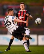 10 May 2019; Sean Murray of Dundalk in action against Darragh Leahy of Bohemians during the SSE Airtricity League Premier Division match between Bohemians and Dundalk at Dalymount Park in Dublin. Photo by Stephen McCarthy/Sportsfile