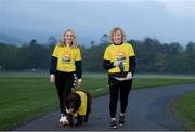 11 May 2019; Thousands of people across 202 locations worldwide walked together in hope against suicide at this year’s Darkness Into Light, proudly supported by Electric Ireland, raising vital funds to ensure Pieta can continue to provide critical support in the fight against suicide. Sinead Bennett from Dundrum, Dublin with her daughter Niamh and their dog Sunny at the Darkness Into Light event at Marlay Park in Rathfarnham, Dublin. Photo by Eóin Noonan/Sportsfile