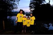 11 May 2019; Thousands of people across 202 locations worldwide walked together in hope against suicide at this year’s Darkness Into Light, proudly supported by Electric Ireland, raising vital funds to ensure Pieta can continue to provide critical support in the fight against suicide. Quentin smith, with his family, from left, Alanna, Ben and Sonya from Rathfarnham, Dublin at the Darkness Into Light event at Marlay Park in Rathfarnham, Dublin. Photo by Eóin Noonan/Sportsfile