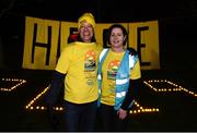 11 May 2019; Thousands of people across 202 locations worldwide walked together in hope against suicide at this year’s Darkness Into Light, proudly supported by Electric Ireland, raising vital funds to ensure Pieta can continue to provide critical support in the fight against suicide. Marguerite Sayers, Executive Director, ESB, with Peter Hurley, Pieta Houseck at the Darkness Into Light event at Marlay Park in Rathfarnham, Dublin. Photo by Eóin Noonan/Sportsfile