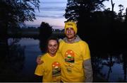 11 May 2019; Thousands of people across 202 locations worldwide walked together in hope against suicide at this year’s Darkness Into Light, proudly supported by Electric Ireland, raising vital funds to ensure Pieta can continue to provide critical support in the fight against suicide. Participants Ciara Murphy from Ballinteer, Dublin and Phillip Byrne from Firhouse, Dublin  at the Darkness Into Light event at Marlay Park in Rathfarnham, Dublin. Photo by Eóin Noonan/Sportsfile
