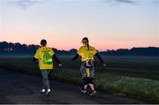 11 May 2019; Thousands of people across 202 locations worldwide walked together in hope against suicide at this year’s Darkness Into Light, proudly supported by Electric Ireland, raising vital funds to ensure Pieta can continue to provide critical support in the fight against suicide. Participants make their way to the finish as the sun rises during the Darkness Into Light event in the Phoenix Park in Dublin. Photo by Ray McManus/Sportsfile
