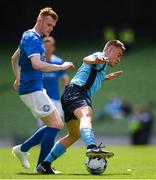 11 May 2019; Danny O'Connell of Avondale United in action against Garreth Brady of Crumlin United during the FAI New Balance Intermediate Cup Final match between Avondale United and Crumlin United at Aviva Stadium in Dublin. Photo by Eóin Noonan/Sportsfile