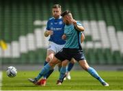 11 May 2019; Craig Walsh of Crumlin United in action against Ryan Hogan of Avondale United during the FAI New Balance Intermediate Cup Final match between Avondale United and Crumlin United at Aviva Stadium in Dublin. Photo by Eóin Noonan/Sportsfile