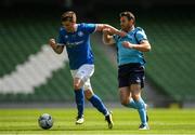 11 May 2019; Conor Murphy of Crumlin United in action against Mark O'Sullivan of Avondale United during the FAI New Balance Intermediate Cup Final match between Avondale United and Crumlin United at Aviva Stadium in Dublin. Photo by Eóin Noonan/Sportsfile