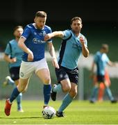 11 May 2019; Craig Walsh of Crumlin United in action against Eoghan Lougheed of Avondale United during the FAI New Balance Intermediate Cup Final match between Avondale United and Crumlin United at Aviva Stadium in Dublin. Photo by Eóin Noonan/Sportsfile