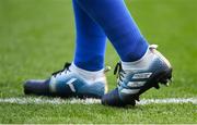 11 May 2019; A detailed view of the boots of Tadhg Furlong of Leinster prior to the Heineken Champions Cup Final match between Leinster and Saracens at St James' Park in Newcastle Upon Tyne, England. Photo by David Fitzgerald/Sportsfile