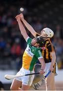 11 May 2019; Timmy Clifford of Kilkenny in action against Joe Ryan of Offaly during Electric Ireland Leinster GAA Hurling Minor Championship Round 3 match between Kilkenny and Offaly at Nowlan Park in Kilkenny. Photo by Stephen McCarthy/Sportsfile