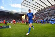 11 May 2019; Garry Ringrose of Leinster runs out ahead of the Heineken Champions Cup Final match between Leinster and Saracens at St James' Park in Newcastle Upon Tyne, England. Photo by Ramsey Cardy/Sportsfile