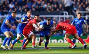 11 May 2019; Robbie Henshaw of Leinster is tackled by Billy Vunipola, left, and Brad Barritt of Saracens during the Heineken Champions Cup Final match between Leinster and Saracens at St James' Park in Newcastle Upon Tyne, England. Photo by Ramsey Cardy/Sportsfile