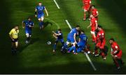 11 May 2019; Luke McGrath of Leinster distributes the ball from a ruck during the Heineken Champions Cup Final match between Leinster and Saracens at St James' Park in Newcastle Upon Tyne, England. Photo by David Fitzgerald/Sportsfile