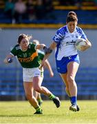 11 May 2019; Michelle Ryan of Waterford in action against Eilis Lynch of Kerry during the TG4  Munster Ladies Football Senior Championship match between Kerry and Waterford at Cusack Park in Ennis, Clare. Photo by Sam Barnes/Sportsfile
