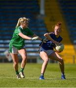 11 May 2019; Aishling Moloney of Tipperary in action against Megan O'Shea of Limerick during the Munster Ladies Football Intermediate Championship match between Tipperary and Limerick at Semple Stadium in Thurles, Co. Tipperary. Photo by Diarmuid Greene/Sportsfile