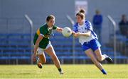 11 May 2019; Roisin Tobin of Waterford in action against Amanda Brosnan of Kerry during the TG4  Munster Ladies Football Senior Championship match between Kerry and Waterford at Cusack Park in Ennis, Clare. Photo by Sam Barnes/Sportsfile