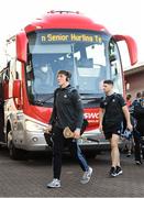 11 May 2019; Daire Gray, left, and David Treacy of Dublin arrive prior to the Leinster GAA Hurling Senior Championship Round 1 match between Kilkenny and Dublin at Nowlan Park in Kilkenny. Photo by Stephen McCarthy/Sportsfile