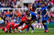 11 May 2019; Garry Ringrose of Leinster is tackled by Maro Itoje of Saracens during the Heineken Champions Cup Final match between Leinster and Saracens at St James' Park in Newcastle Upon Tyne, England. Photo by Ramsey Cardy/Sportsfile