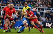 11 May 2019; Alex Lozowski of Saracens is tackled by James Ryan of Leinster during the Heineken Champions Cup Final match between Leinster and Saracens at St James' Park in Newcastle Upon Tyne, England. Photo by Brendan Moran/Sportsfile