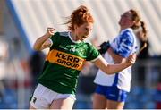 11 May 2019; Louise Ni Mhuireachtaigh of Kerry celebrates after scoring her side’s first goal during the TG4 Munster Ladies Football Senior Championship match between Kerry and Waterford at Cusack Park in Ennis, Clare. Photo by Sam Barnes/Sportsfile