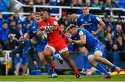 11 May 2019; Billy Vunipola of Saracens is tackled by Jack Conan of Leinster during the Heineken Champions Cup Final match between Leinster and Saracens at St James' Park in Newcastle Upon Tyne, England. Photo by Brendan Moran/Sportsfile