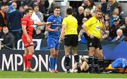 11 May 2019; Jonathan Sexton of Leinster remonstrates with referee Jérome Garcès during the Heineken Champions Cup Final match between Leinster and Saracens at St James' Park in Newcastle Upon Tyne, England. Photo by David Fitzgerald/Sportsfile