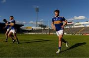 11 May 2019; Tipperary players including Robbie Kiely, right, warm up prior to the Munster GAA Football Senior Championship quarter-final match between Tipperary and Limerick at Semple Stadium in Thurles, Co. Tipperary. Photo by Diarmuid Greene/Sportsfile