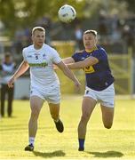 11 May 2019; Peter Kelly of Kildare in action against Dean Healy of Wicklow during Leinster GAA Football Senior Championship Round 1 match between Wicklow and Kildare at Netwatch Cullen Park in Carlow. Photo by Matt Browne/Sportsfile