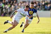 11 May 2019; Adam Tyrell of Kildare in action against Jamie Snell of Wicklow during Leinster GAA Football Senior Championship Round 1 match between Wicklow and Kildare at Netwatch Cullen Park in Carlow. Photo by Matt Browne/Sportsfile