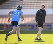 11 May 2019; Dublin athletic development coach Cliodhna O'Connor and Riain McBride prior to the Leinster GAA Hurling Senior Championship Round 1 match between Kilkenny and Dublin at Nowlan Park in Kilkenny. Photo by Stephen McCarthy/Sportsfile