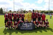 11 May 2019; The Cherry Orchard team ahead of the U14 SFAI Cup Final match between Belvedere FC and Cherry Orchard at Oscar Traynor Centre in Dublin. Photo by Michael P. Ryan/Sportsfile