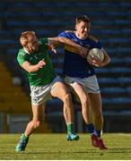 11 May 2019; Conor Sweeney of Tipperary in action against Sean O'Dea of Limerick during the Munster GAA Football Senior Championship quarter-final match between Tipperary and Limerick at Semple Stadium in Thurles, Co. Tipperary. Photo by Diarmuid Greene/Sportsfile