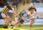 11 May 2019; Liam Rushe of Dublin in action against Kilkenny players, from left, Tommy Walsh, Paul Murphy and Paddy Deegan during the Leinster GAA Hurling Senior Championship Round 1 match between Kilkenny and Dublin at Nowlan Park in Kilkenny. Photo by Stephen McCarthy/Sportsfile