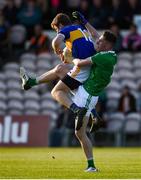 11 May 2019; Brian Fox of Tipperary in action against Seamus O'Carroll of Limerick during the Munster GAA Football Senior Championship quarter-final match between Tipperary and Limerick at Semple Stadium in Thurles, Co. Tipperary. Photo by Diarmuid Greene/Sportsfile