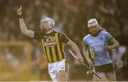 11 May 2019; TJ Reid of Kilkenny celebrates after scoring his side's first goal during Leinster GAA Hurling Senior Championship Round 1 match between Kilkenny and Dublin at Nowlan Park in Kilkenny. Photo by Stephen McCarthy/Sportsfile