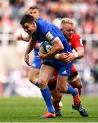 11 May 2019; Jonathan Sexton of Leinster is tackled by Jackson Wray of Saracens during the Heineken Champions Cup Final match between Leinster and Saracens at St James' Park in Newcastle Upon Tyne, England. Photo by Ramsey Cardy/Sportsfile