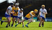 12 May 2019; Shane Meehan of Clare in action against Eoin O'Brien of Waterford during the Electric Ireland Munster Minor Hurling Championship match between Waterford and Clare at Walsh Park in Waterford. Photo by Ray McManus/Sportsfile