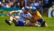 12 May 2019; Conor Prunty of Waterford in action against Shane O’Donnell of Clare during the Munster GAA Hurling Senior Championship Round 1 match between Waterford and Clare at Walsh Park in Waterford. Photo by Ray McManus/Sportsfile