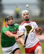 12 May 2019; Damian Casey of Tyrone in action against Conor Daly of Mayo during the Nicky Rackard Cup Group 2 Round 1 match between Tyrone and Mayo at Healy Park, Omagh in Tyrone. Photo by Oliver McVeigh/Sportsfile