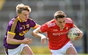 12 May 2019; Andy McDonnell of Louth in action against Martin O'Connor of Wexford during the Leinster GAA Football Senior Championship Round 1 match between Wexford and Louth at Innovate Wexford Park in Wexford. Photo by Matt Browne/Sportsfile