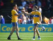 12 May 2019; John Conlon, left, and Shane O'Donnell of Clare celebrate after the Munster GAA Hurling Senior Championship Round 1 match between Waterford and Clare at Walsh Park in Waterford.  Photo by Daire Brennan/Sportsfile