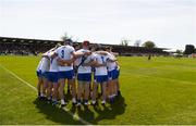 12 May 2019; The Waterford team huddle ahead of the Munster GAA Hurling Senior Championship Round 1 match between Waterford and Clare at Walsh Park in Waterford.  Photo by Daire Brennan/Sportsfile