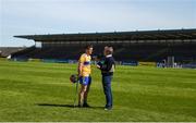 12 May 2019; John Conlon of Clare speaks to Darragh Maloney of RTÉ after the Munster GAA Hurling Senior Championship Round 1 match between Waterford and Clare at Walsh Park in Waterford. Photo by Daire Brennan/Sportsfile