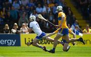 12 May 2019; Shane Bennett of Waterford in action against David McInerney of Clare during the Munster GAA Hurling Senior Championship Round 1 match between Waterford and Clare at Walsh Park in Waterford.  Photo by Daire Brennan/Sportsfile