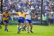 12 May 2019; Shane Bennett of Waterford in action against David McInerney of Clare during the Munster GAA Hurling Senior Championship Round 1 match between Waterford and Clare at Walsh Park in Waterford.  Photo by Daire Brennan/Sportsfile