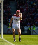 12 May 2019; Anthony Nash of Cork celebrates after team-mate Eoin Cadogan won a wide ball for his side during the Munster GAA Hurling Senior Championship Round 1 match between Cork and Tipperary at Pairc Ui Chaoimh in Cork. Photo by Diarmuid Greene/Sportsfile