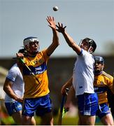 12 May 2019; Diarmuid Ryan of Clare in action against Jamie Barron of Waterford during  the Munster GAA Hurling Senior Championship Round 1 match between Waterford and Clare at Walsh Park in Waterford. Photo by Ray McManus/Sportsfile