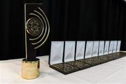 11 May 2019; A general view of awards before the GAA MacNamee Awards at Croke Park in Dublin. Photo by Piaras Ó Mídheach/Sportsfile