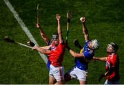 12 May 2019; Patrick Maher of Tipperary in action against Darragh Fitzgibbon, left, and Mark Coleman of Cork the Munster GAA Hurling Senior Championship Round 1 match between Cork and Tipperary at Pairc Ui Chaoimh in Cork. Photo by David Fitzgerald/Sportsfile