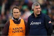 5 May 2019; Galway manager Kevin Walsh, right, and Galway Selector Brian Silke during the Connacht GAA Football Senior Championship Quarter-Final match between London and Galway at McGovern Park in Ruislip, London, England. Photo by Harry Murphy/Sportsfile