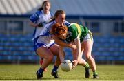 11 May 2019; Louise Ni Mhuireachtaigh of Kerry in action against Caoimhe McGrath of Waterford during the TG4  Munster Ladies Football Senior Championship match between Kerry and Waterford at Cusack Park in Ennis, Clare. Photo by Sam Barnes/Sportsfile